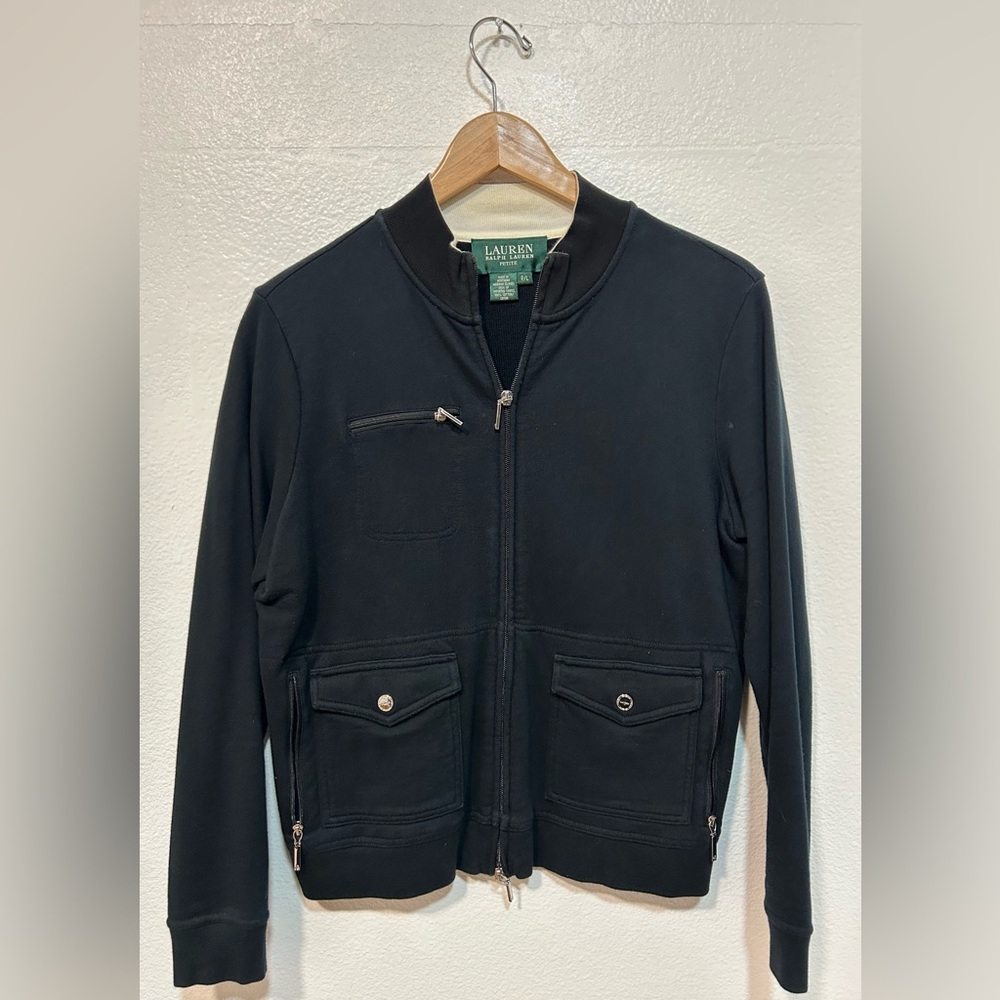 Lauren Ralph Lauren Black Casual Jacket Size PL.